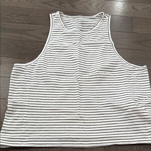 FRAME Le High Racer Striped Tank